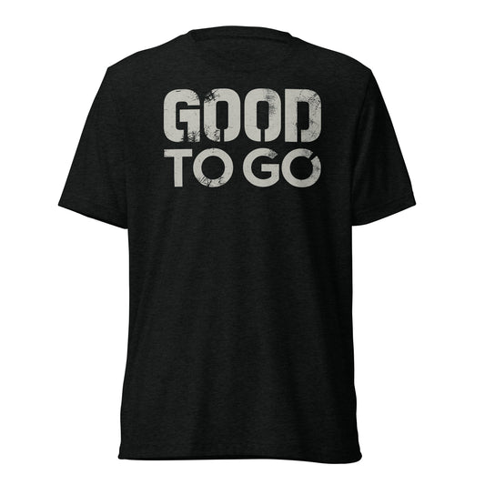 GOOD TO GO Tri-Blend Unisex T-Shirt with Grey American Flag