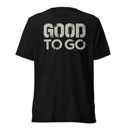 GOOD TO GO Tri-Blend Unisex T-Shirt with Tri-Color American Flag