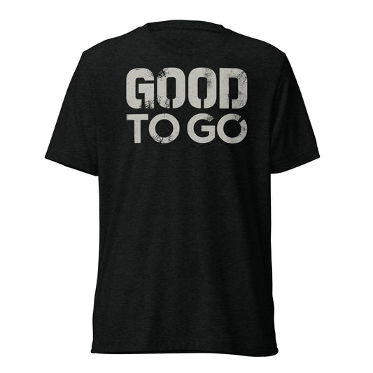 GOOD TO GO Tri-Blend Unisex T-Shirt with Tri-Color American Flag