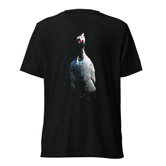 Guinea Fowl Bird Unisex Tri-Blend Farm T-Shirt