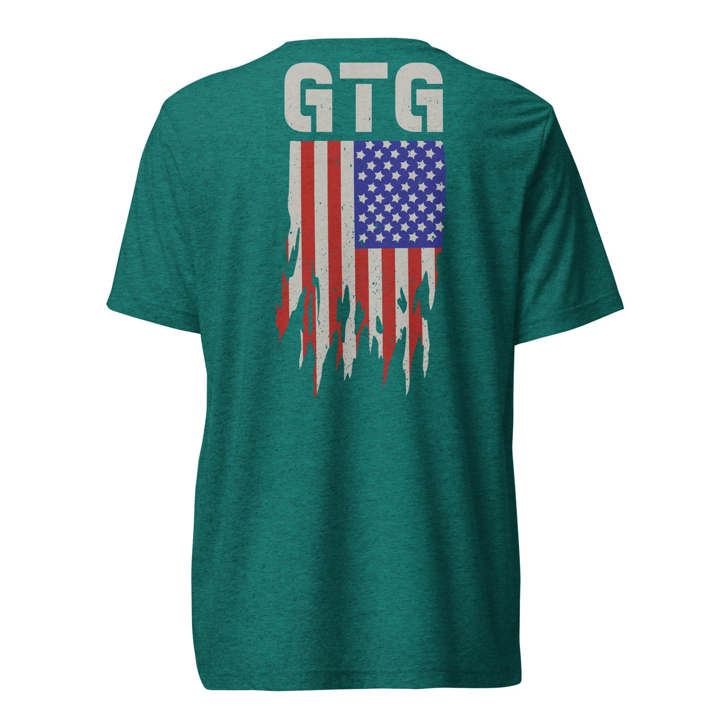 GOOD TO GO Tri-Blend Unisex T-Shirt with Tri-Color American Flag