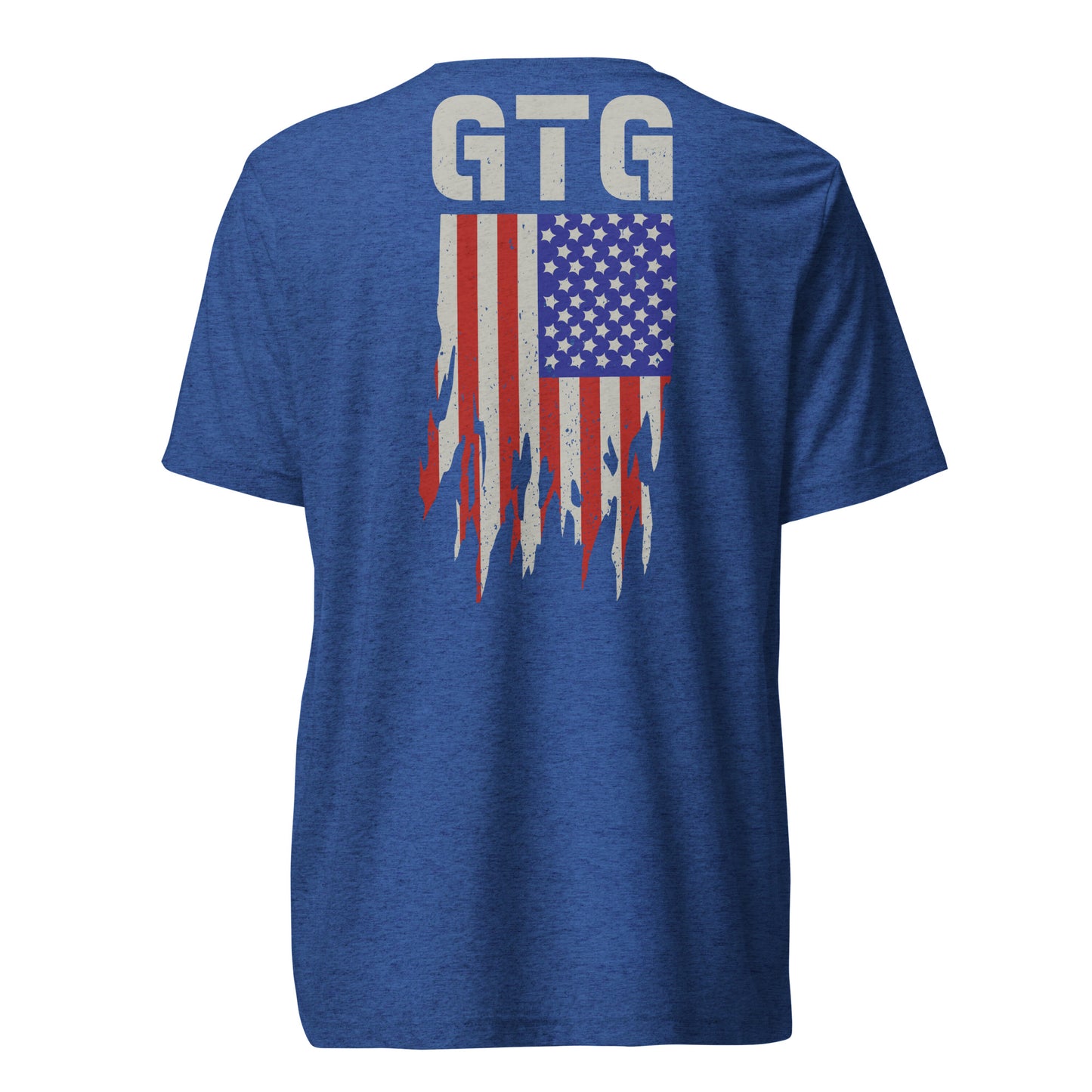 GOOD TO GO Tri-Blend Unisex T-Shirt with Tri-Color American Flag