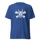 Pirate Doberman Dog White Skull Unisex Tri-Blend T-Shirt