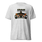 Iron Revolution Tri-Blend Unisex Dumbbell T-Shirt with Back Black Logo
