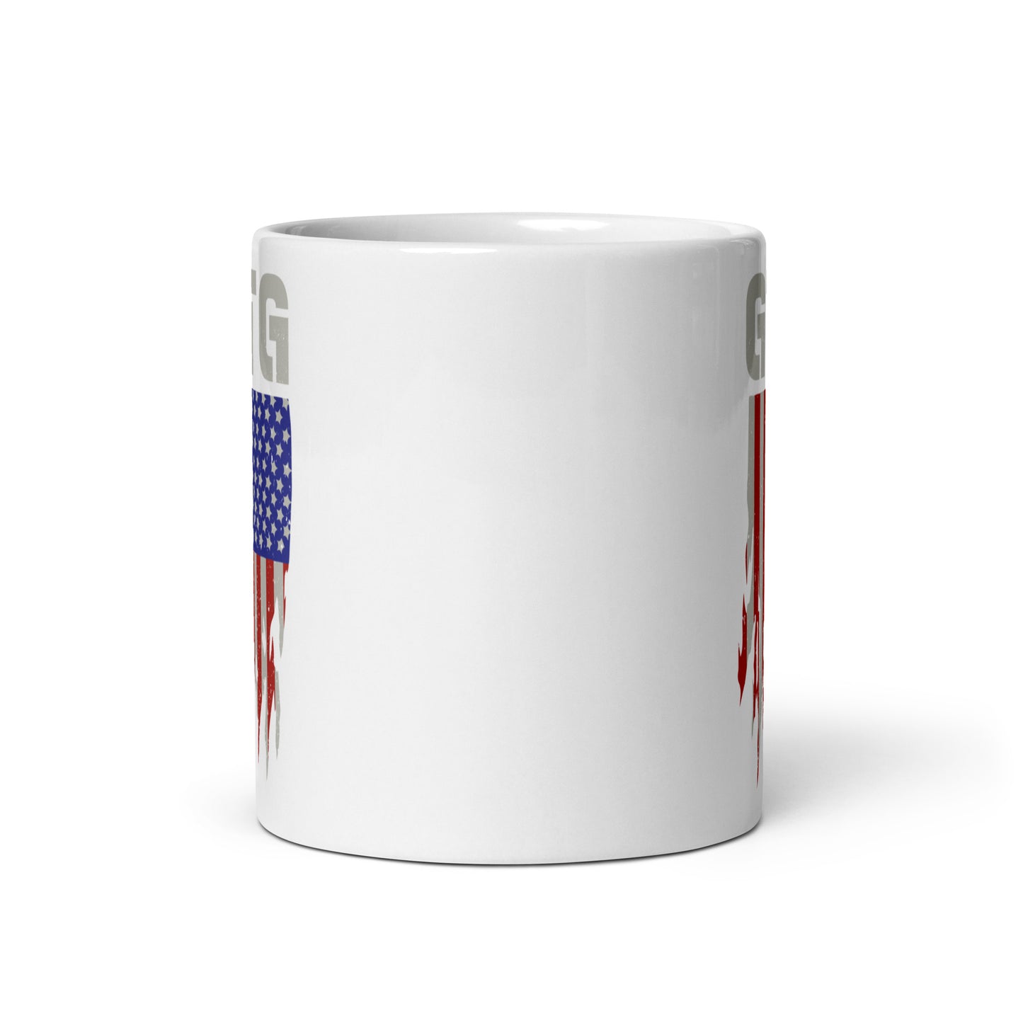 Canine Revolution Apparel GTG GOOD TO GO American Flag White Ceramic Mug